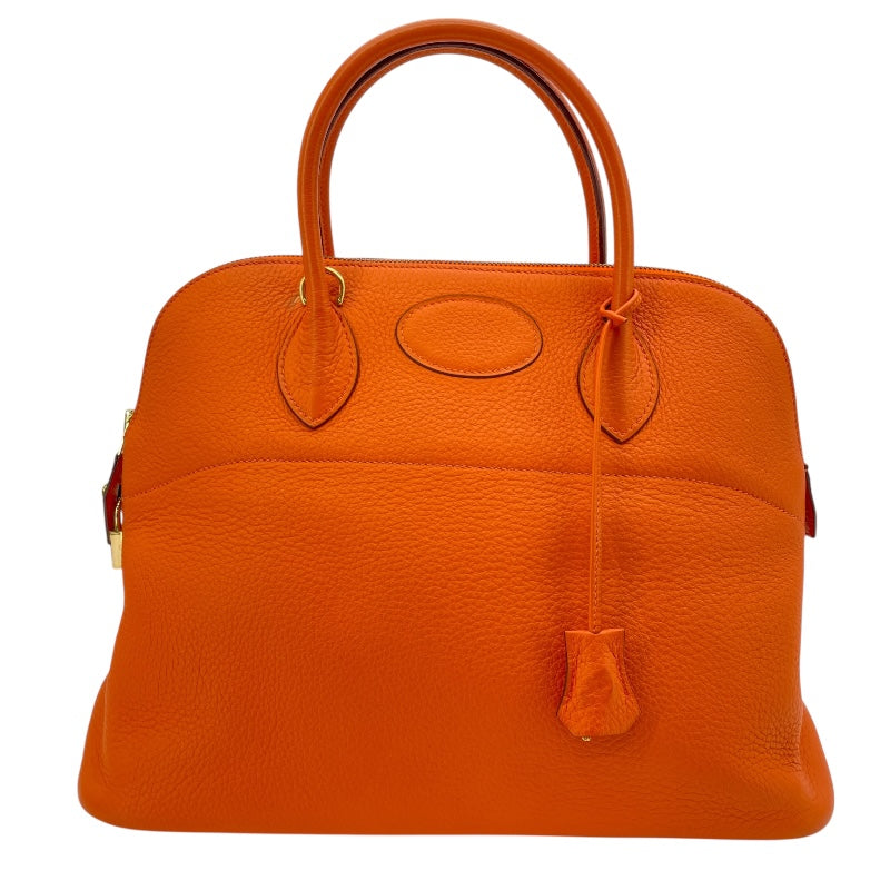 エルメス HERMES ボリード35 □G刻 オレンジ GD金具 トリヨン レディース ショルダーバッグ