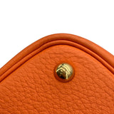 エルメス HERMES ボリード35 □G刻 オレンジ GD金具 トリヨン レディース ショルダーバッグ