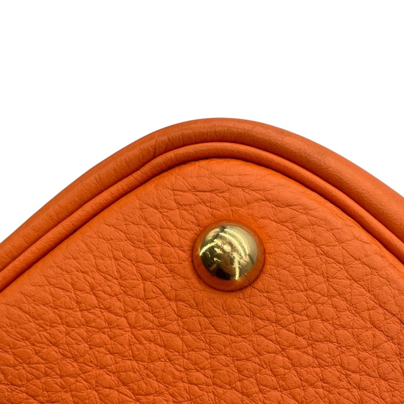 エルメス HERMES ボリード35 □G刻 オレンジ GD金具 トリヨン レディース ショルダーバッグ