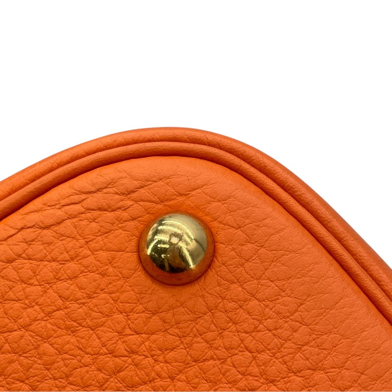 エルメス HERMES ボリード35 □G刻 オレンジ GD金具 トリヨン レディース ショルダーバッグ