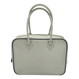 エルメス HERMES プリュム28 □I刻 ホワイト SV金具 エプソン レディース ハンドバッグ