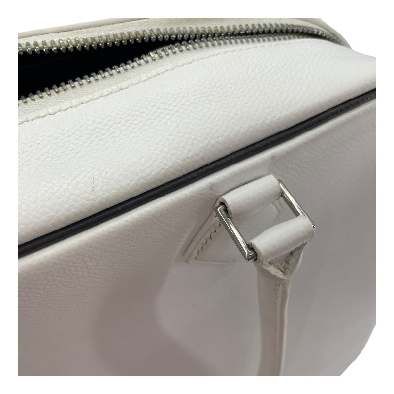 エルメス HERMES プリュム28 □I刻 ホワイト SV金具 エプソン レディース ハンドバッグ
