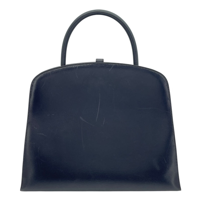エルメス HERMES ダルヴィMM □C刻 ブルーインディゴ GD金具 ボックスカーフ レディース ハンドバッグ
