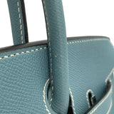 エルメス HERMES バーキン30 □M刻 ブルージーン エプソン レディース ハンドバッグ