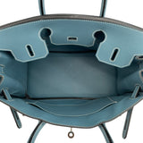 エルメス HERMES バーキン30 □M刻 ブルージーン エプソン レディース ハンドバッグ