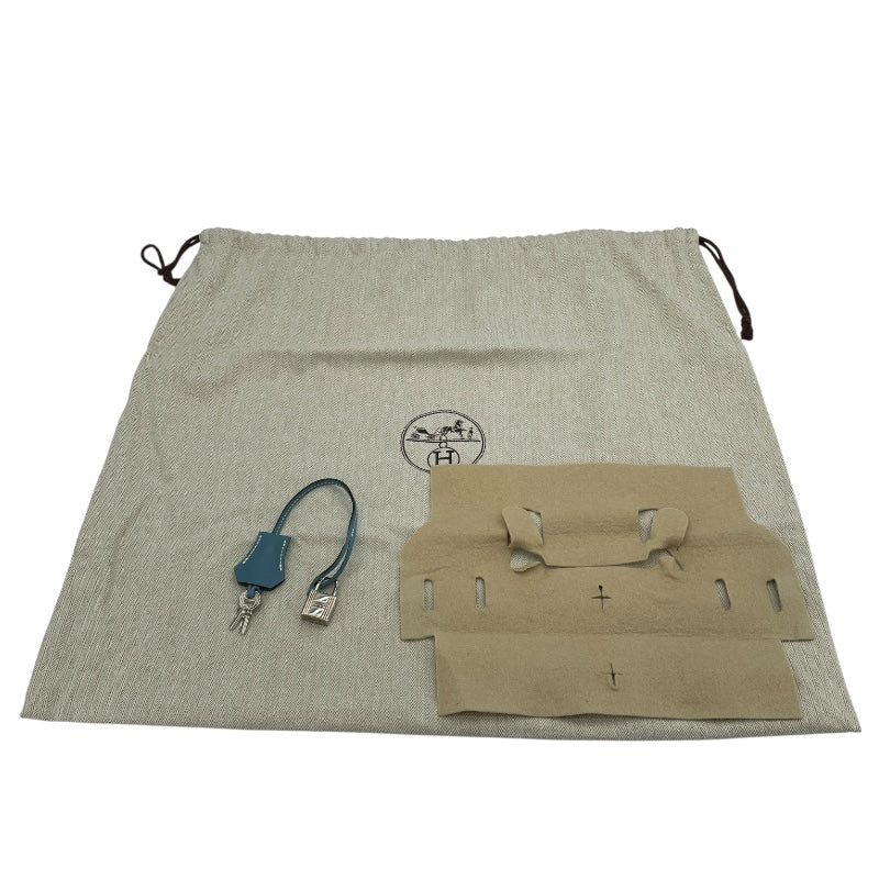 エルメス HERMES バーキン30 □M刻 ブルージーン エプソン レディース ハンドバッグ