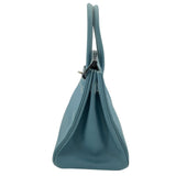 エルメス HERMES バーキン30 □M刻 ブルージーン エプソン レディース ハンドバッグ