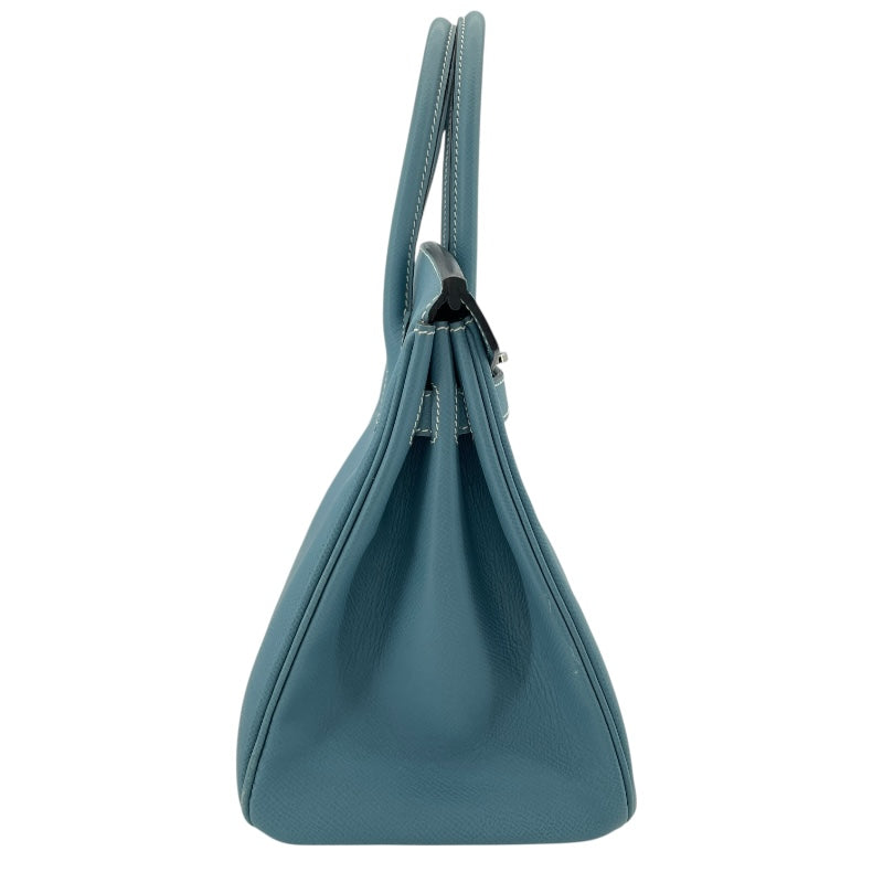 エルメス HERMES バーキン30 □M刻 ブルージーン エプソン レディース ハンドバッグ