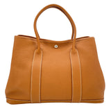 エルメス HERMES ガーデンパーティPM □Q刻 ゴールド SV金具 ネゴンダ レディース ハンドバッグ