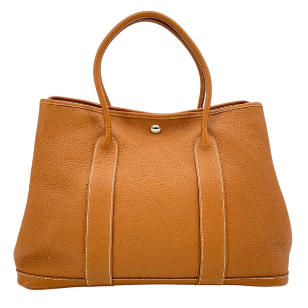 エルメス HERMES ガーデンパーティPM □Q刻 ゴールド SV金具 ネゴンダ レディース ハンドバッグ