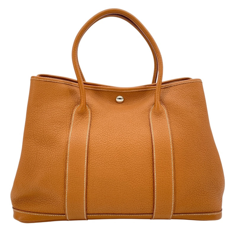 エルメス HERMES ガーデンパーティPM □Q刻 ゴールド SV金具 ネゴンダ レディース ハンドバッグ