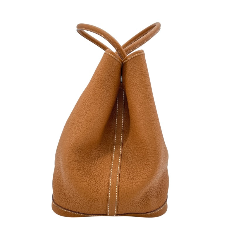 エルメス HERMES ガーデンパーティPM □Q刻 ゴールド SV金具 ネゴンダ レディース ハンドバッグ