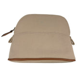 エルメス HERMES ボリードポーチ15 アイボリー SV金具 トワル レディース ポーチ