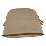 エルメス HERMES ボリードポーチ15 アイボリー SV金具 トワル レディース ポーチ