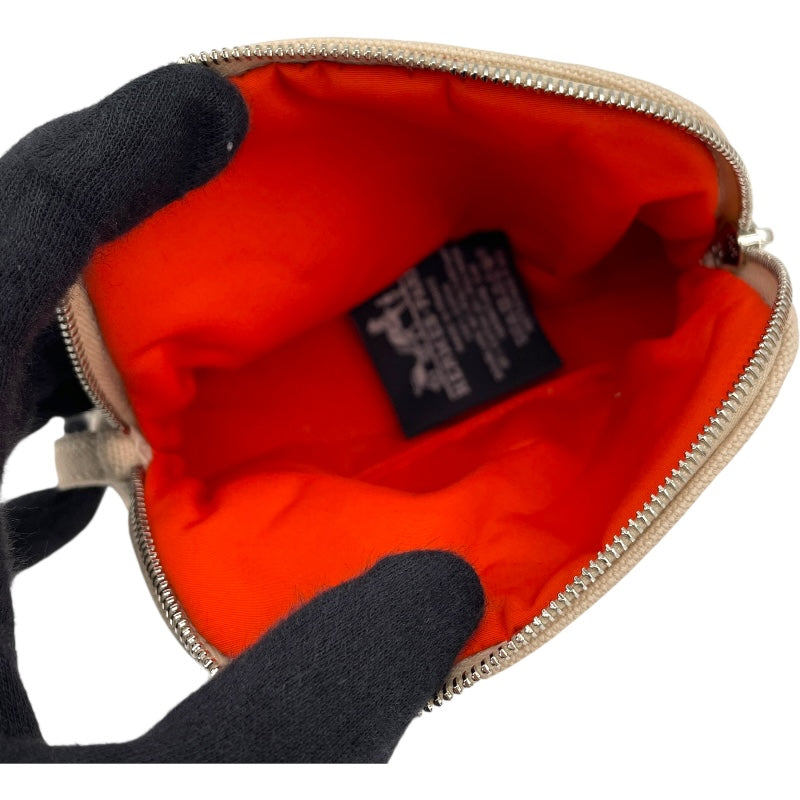 エルメス HERMES ボリードポーチ15 アイボリー SV金具 トワル レディース ポーチ