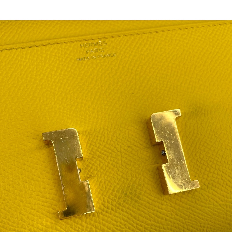 エルメス HERMES コンスタンストゥーゴー B刻 ジョーヌナプル GD金具 エプソン レディース ショルダーバッグ