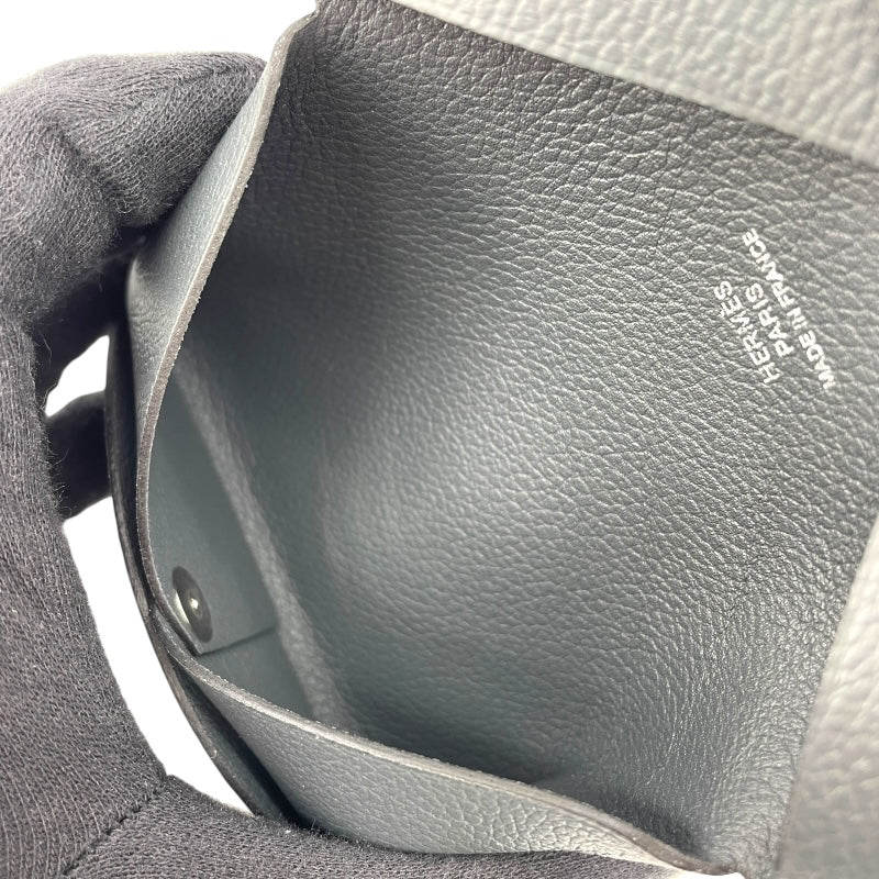 エルメス HERMES カルヴィ W刻 アルドワーズ SV金具 エバーカラー ユニセックス カードケース