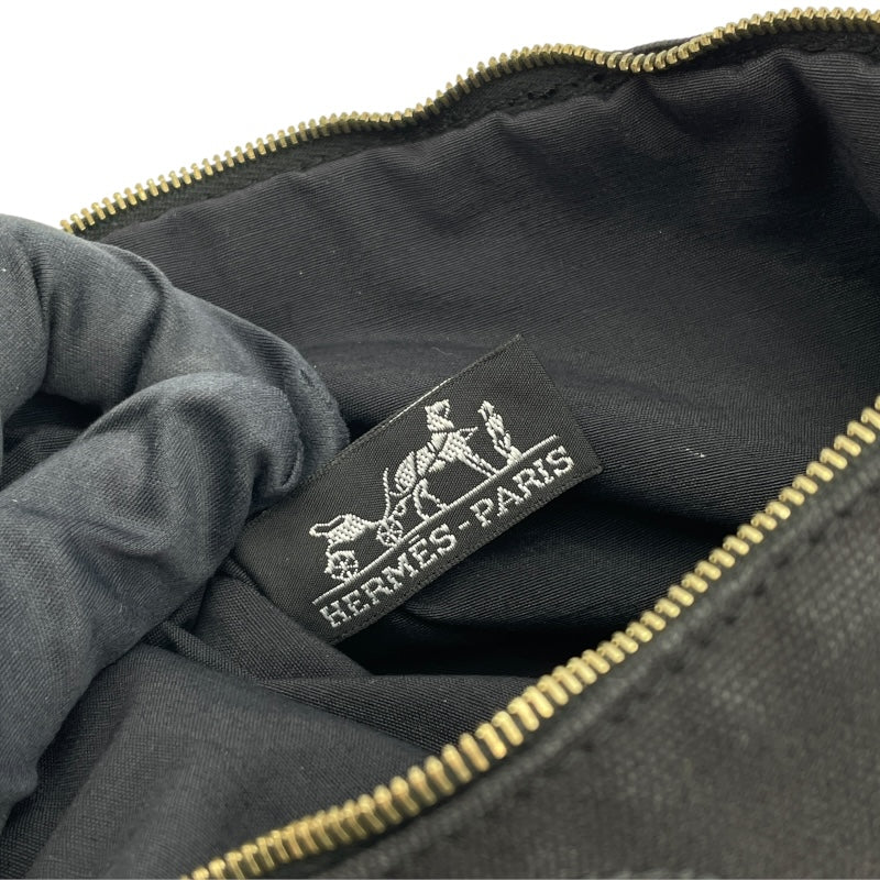 エルメス HERMES ボリードポーチPM ブラック トワル レディース ポーチ