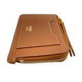 フェンディ FENDI フラグメントケース 8M0472 ブラウン GD金具 レザー レディース カードケース