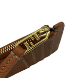 フェンディ FENDI フラグメントケース 8M0472 ブラウン GD金具 レザー レディース カードケース