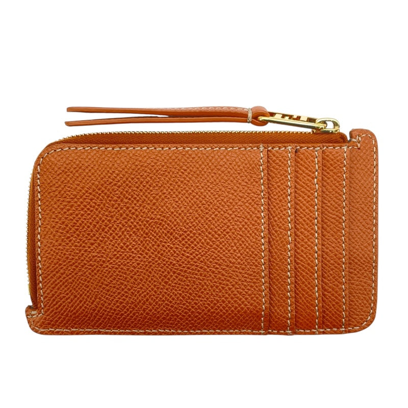 フェンディ FENDI フラグメントケース 8M0472 ブラウン GD金具 レザー レディース カードケース