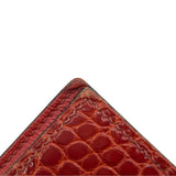 エルメス HERMES べアン T刻 ゼラニウム GD金具 アリゲーター レディース 長財布