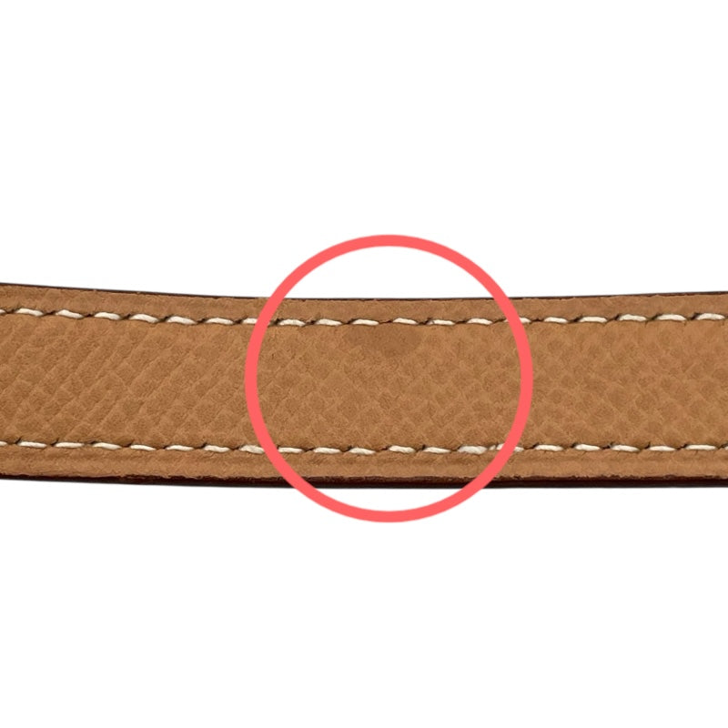 エルメス HERMES ストラップ ナチュラル GD金具 クシュベル ユニセックス ストラップ