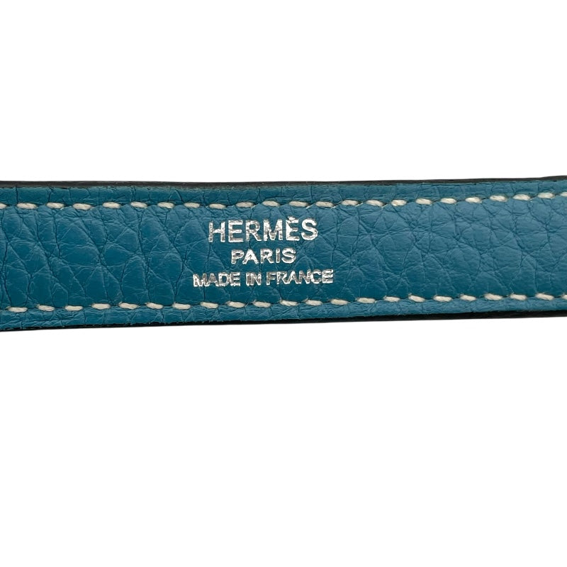 エルメス HERMES ストラップ ケリー用 ブルージーン SV金具 トゴ ユニセックス ストラップ