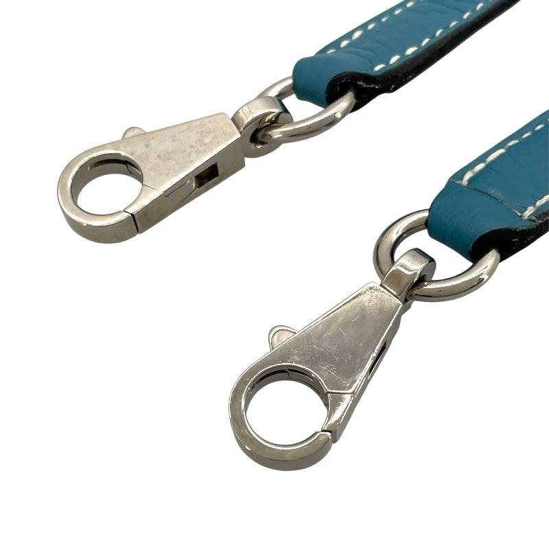 エルメス HERMES ストラップ ケリー用 ブルージーン SV金具 トゴ ユニセックス ストラップ