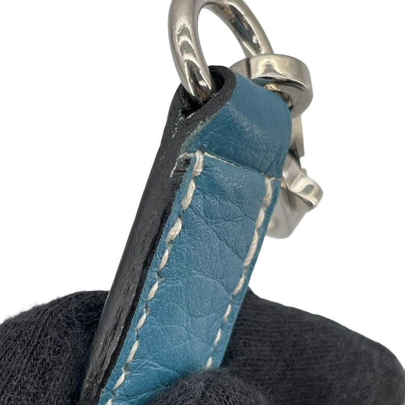 エルメス HERMES ストラップ ケリー用 ブルージーン SV金具 トゴ ユニセックス ストラップ