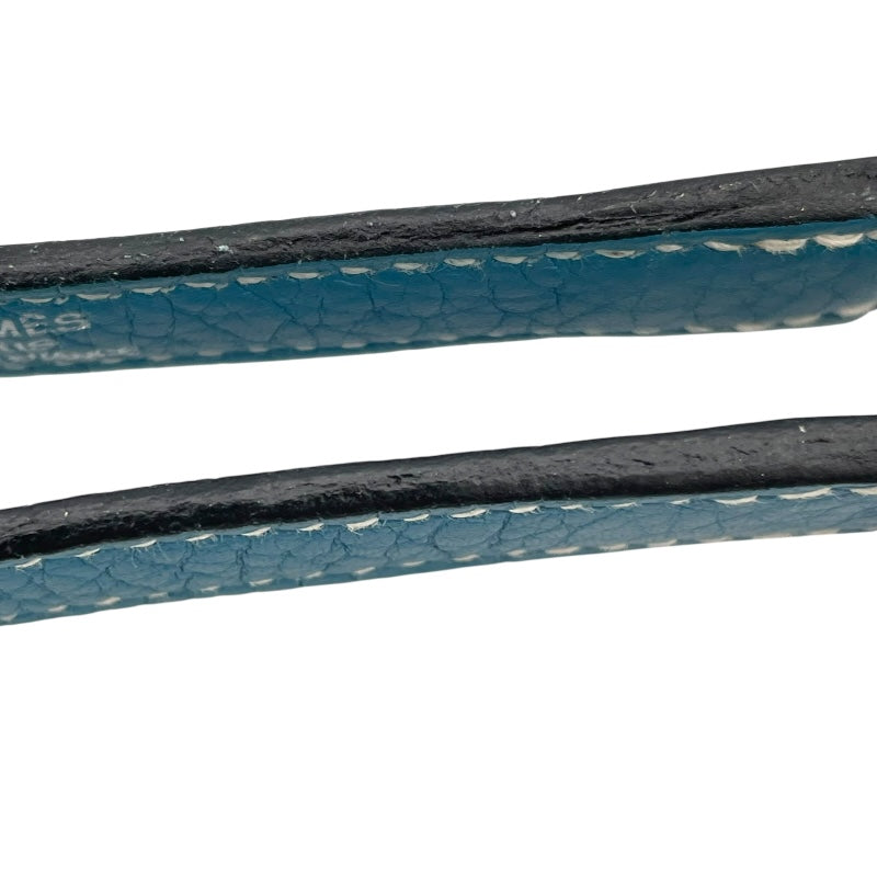 エルメス HERMES ストラップ ケリー用 ブルージーン SV金具 トゴ ユニセックス ストラップ