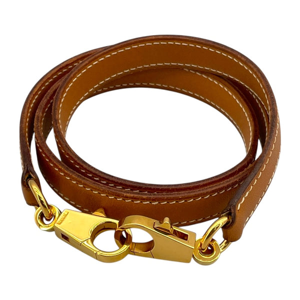 エルメス HERMES ストラップ ケリー用 ナチュラル GD金具 ヴァッシュ