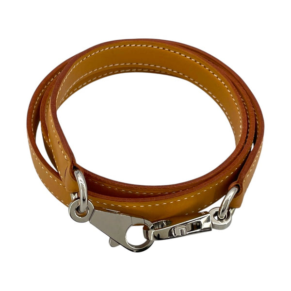エルメス HERMES ショルダーストラップ ナチュラル SV金具 ヴァッシュ ユニセックス ショルダーストラップ