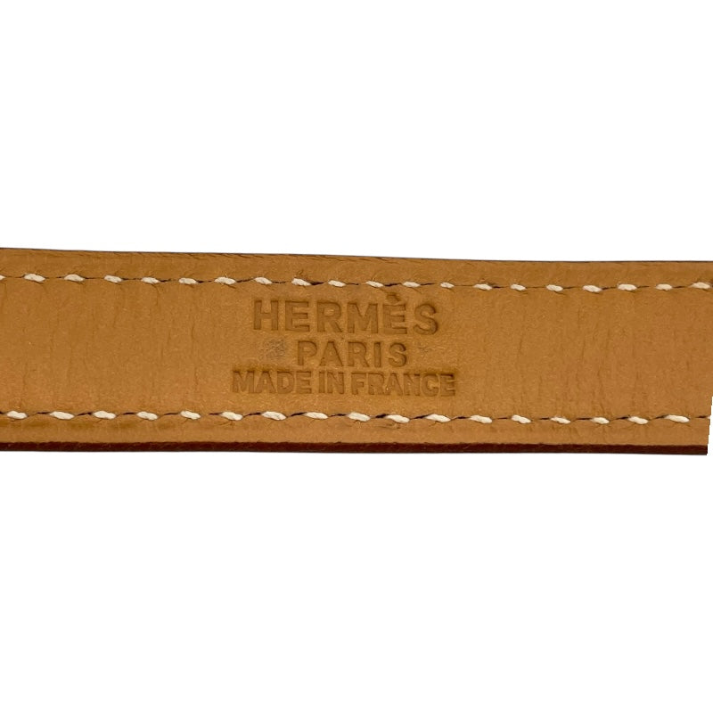 エルメス HERMES ショルダーストラップ ナチュラル SV金具 ヴァッシュ ユニセックス ショルダーストラップ