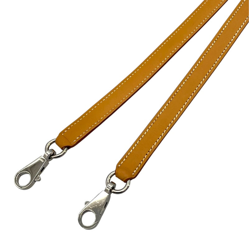 エルメス　ストラップ エルメス HERMES ショルダーストラップ ナチュラル SV金具 ヴァッシュ