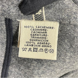 エルメス HERMES レザーパイピングコート グレー カシミヤ レディース その他アウター