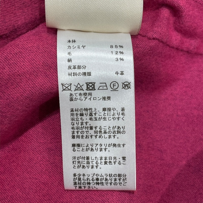 エルメス HERMES ジップアップハイネックジャケット 3E0207DC パープル カシミヤ レディース その他アウター