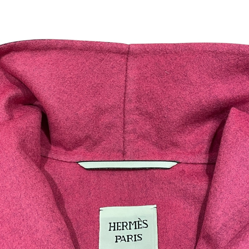 エルメス HERMES ジップアップハイネックジャケット 3E0207DC パープル カシミヤ レディース その他アウター