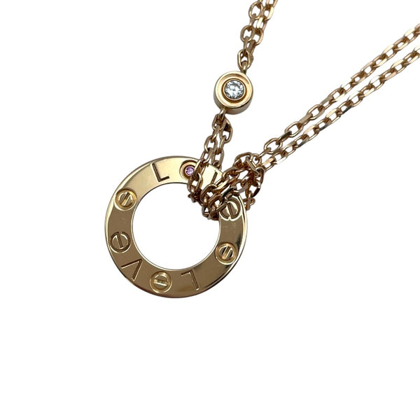 カルティエ Cartier ラブサークルネックレス ピンクゴールド 750 ジュエリー