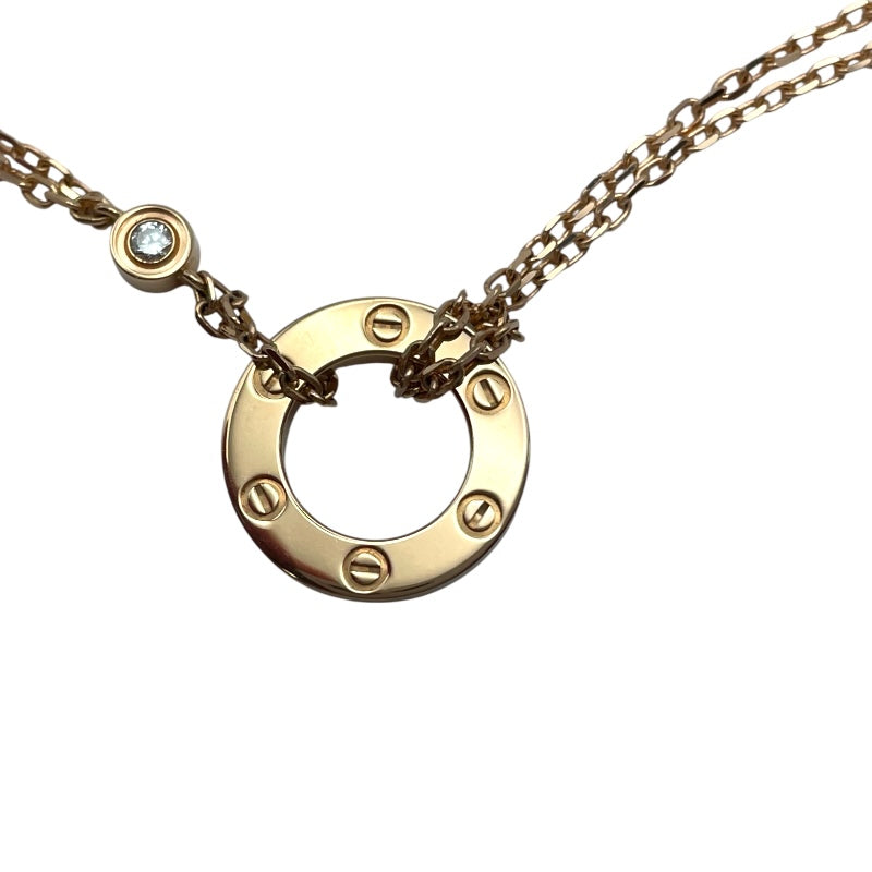 カルティエ Cartier ラブサークルネックレス ピンクゴールド 750 ジュエリー