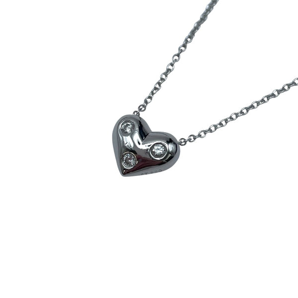 ティファニー TIFFANY＆CO ドッツハートネックレス プラチナ Pt950 ジュエリー