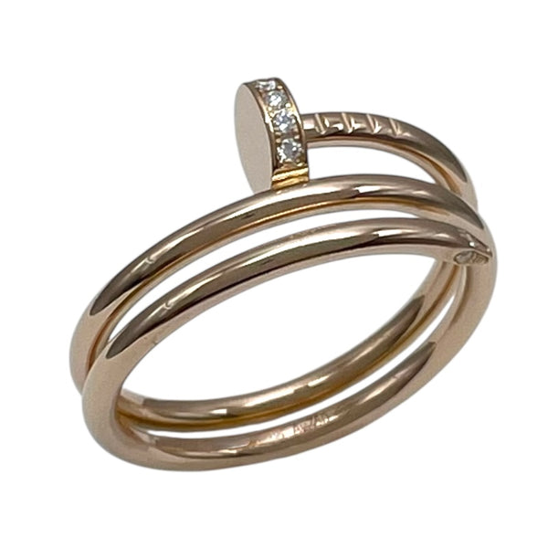カルティエ Cartier ジュストアンクル ダイヤリング ピンクゴールド Au750/ダイヤモンド ジュエリー