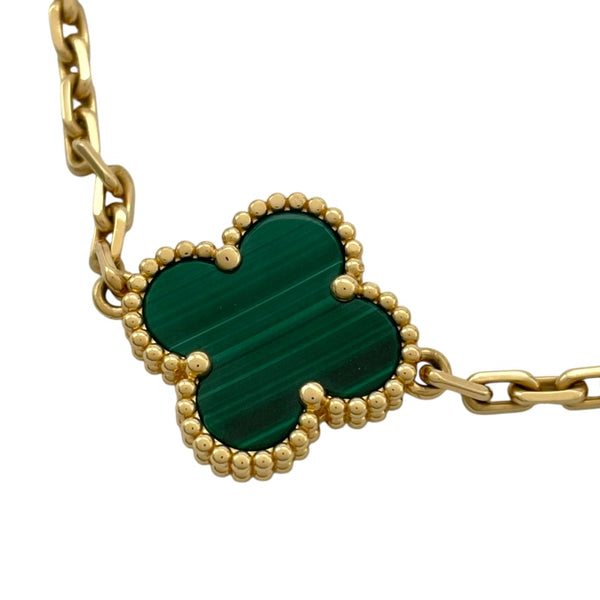 ヴァンクリーフ＆アーペル Van Cleef & Arpels ヴィンテージアルハンブラ5Pブレス ゴールド Au750/マラカイト ジュエリー