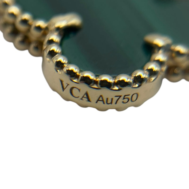 ヴァンクリーフ＆アーペル Van Cleef & Arpels ヴィンテージアルハンブラ5Pブレス ゴールド Au750/マラカイト ジュエリー