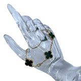 ヴァンクリーフ＆アーペル Van Cleef & Arpels ヴィンテージアルハンブラ5Pブレス ゴールド Au750/マラカイト ジュエリー