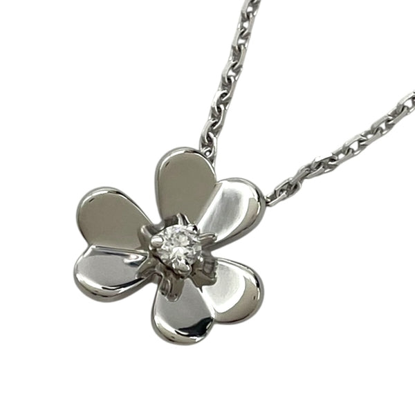 ヴァンクリーフ＆アーペル Van Cleef & Arpels フリヴォル1Pダイヤ ネックレスミニ ホワイトゴールド Au750/ダイヤモンド ジュエリー