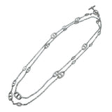 エルメス HERMES シェーヌダンクルファランドール ロングネックレス シルバー SV ジュエリー