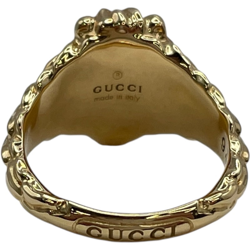 グッチ GUCCI ライオンヘッドリング ゴールド Au750 ジュエリー