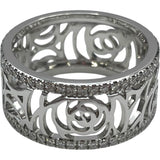 シャネル CHANEL カメリアダイヤリング ホワイトゴールド Au750 ジュエリー