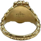 グッチ GUCCI ライオンヘッドリング ゴールド Au750 ジュエリー